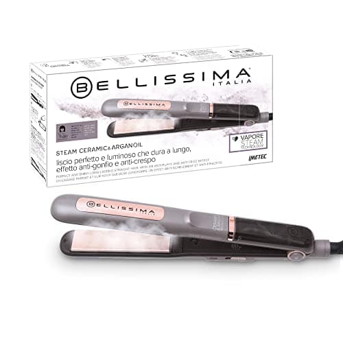 PRIME-DAY-Bellissima-Imetec-Steam-Ceramic-Argan-Oil-–-Piastra-a-vapore