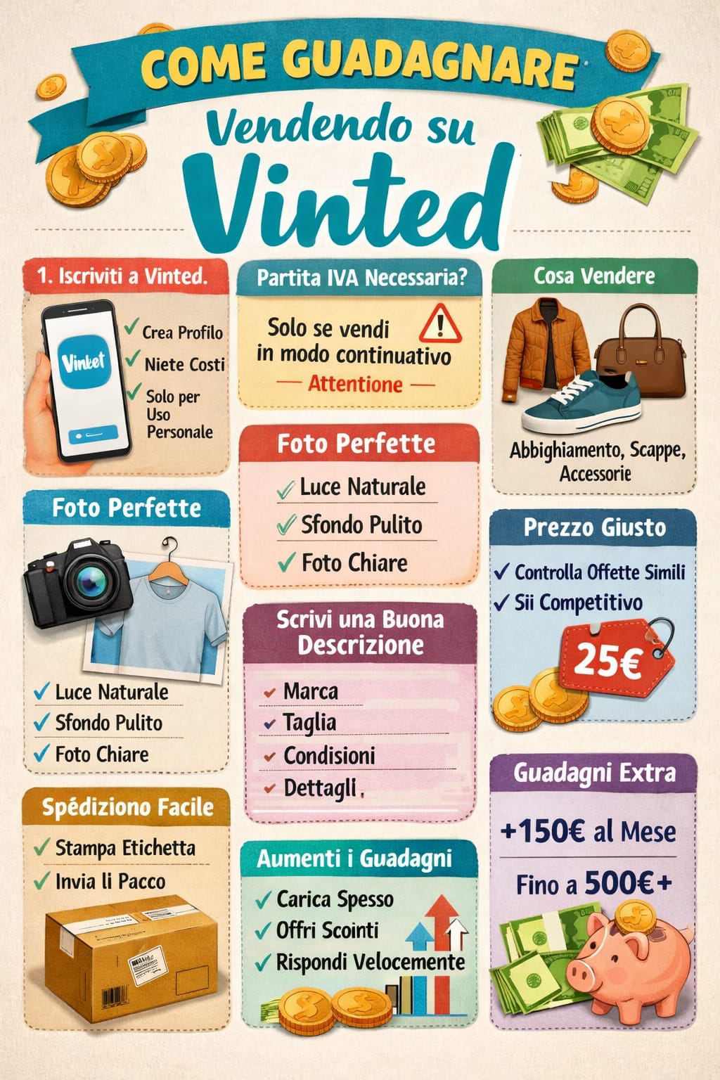 Come Guadagnare Vendendo su Vinted: Guida Completa per Iniziare da Zero