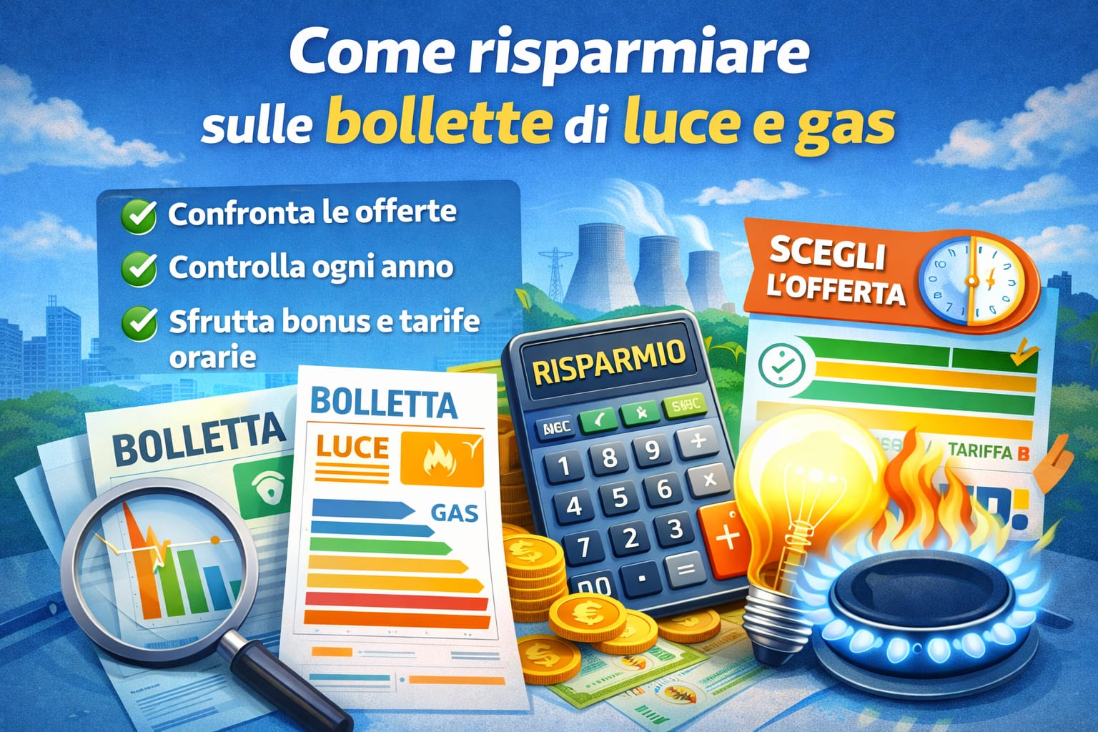 Come risparmiare sulle bollette di luce e gas: strategie pratiche che funzionano davvero