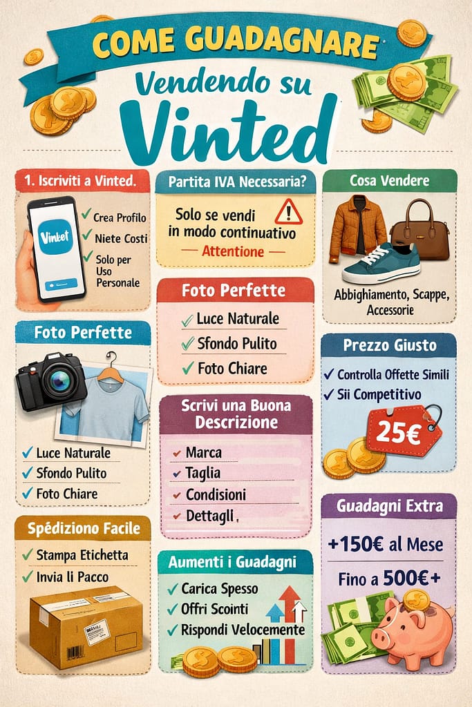 Come Guadagnare Vendendo su Vinted: Guida Completa per Iniziare da Zero ...